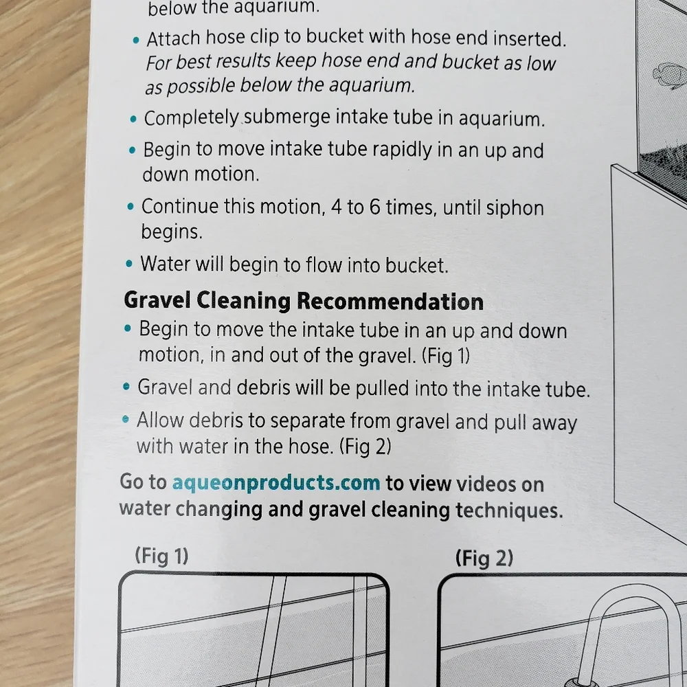 New Aqueon Aquarium Fish Tank Siphon Vacuum Gravel Cleaner Hand syphon pump